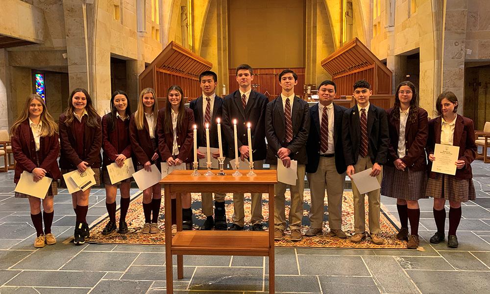 Honor Society Induction Held at St. Bernard