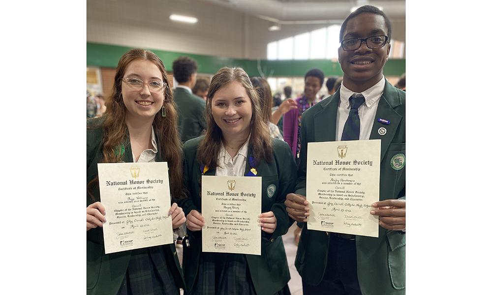 Diocesan High School Inducts New Honor Society Members 2
