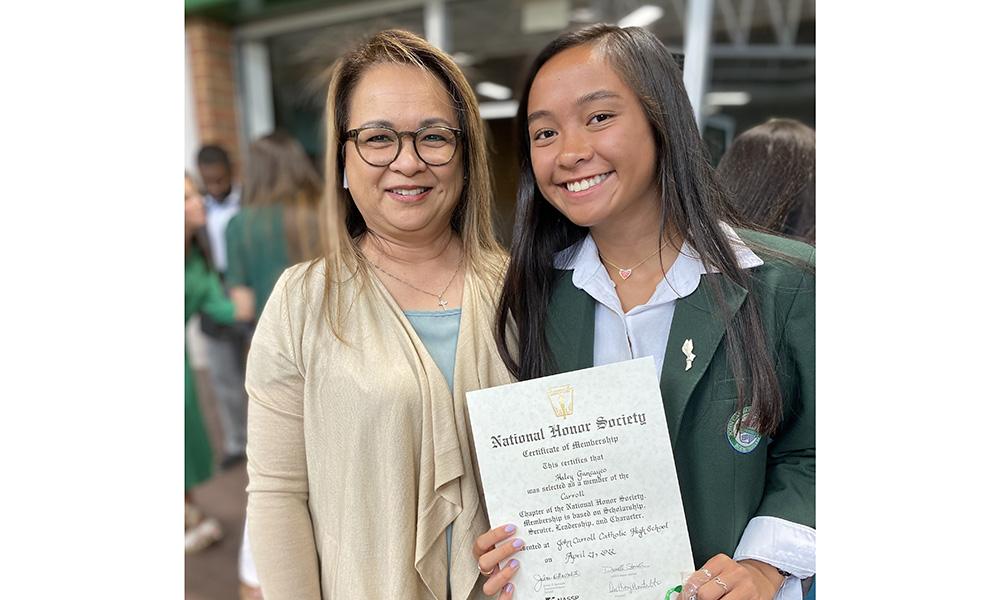 Diocesan High School Inducts New Honor Society Members 3