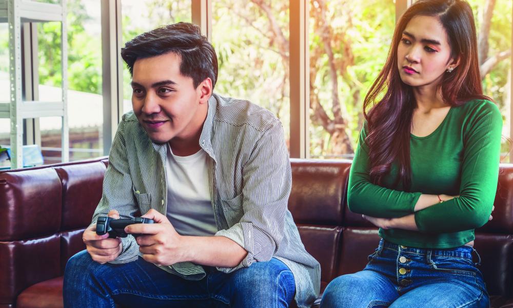 She says: I thought he would stop playing video games after we got married