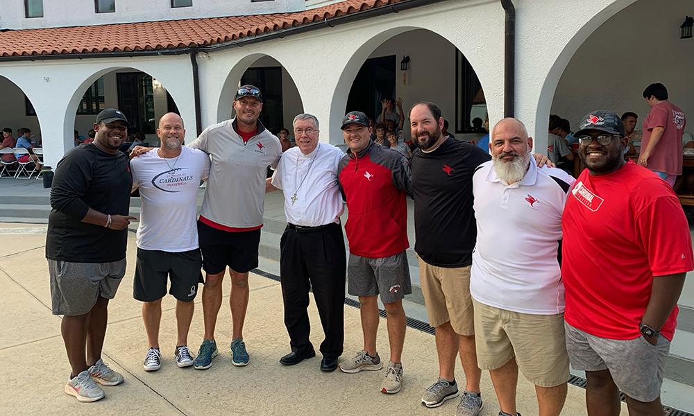 Philip Rivers Visits the Shrine of the Most Blessed Sacrament With His St. Michael’s Football Team 6