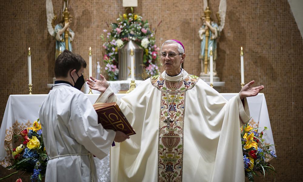 On Jan. 30, Bishop Steven Raica marked the 60th anniversary of St. Joachim Catholic Church in Piedmont with Mass.