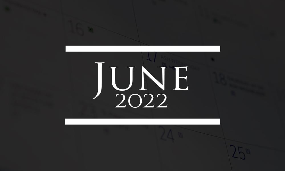 Upcoming Events Around the Diocese - June 2022