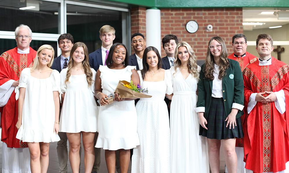 High School Holds Baptism and Confirmation for Students