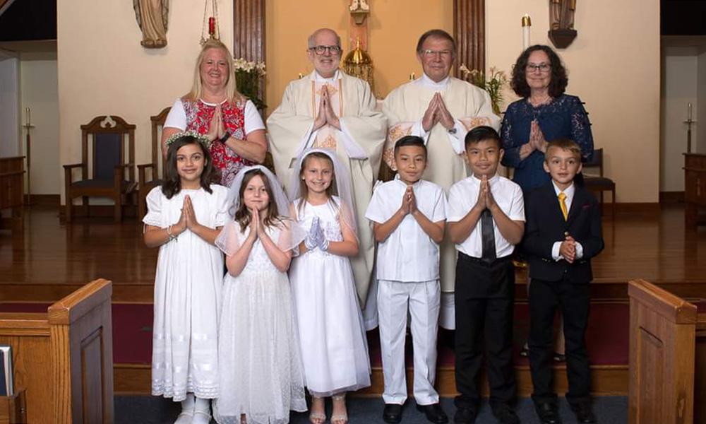 First Communion at Our Lady of the Lake