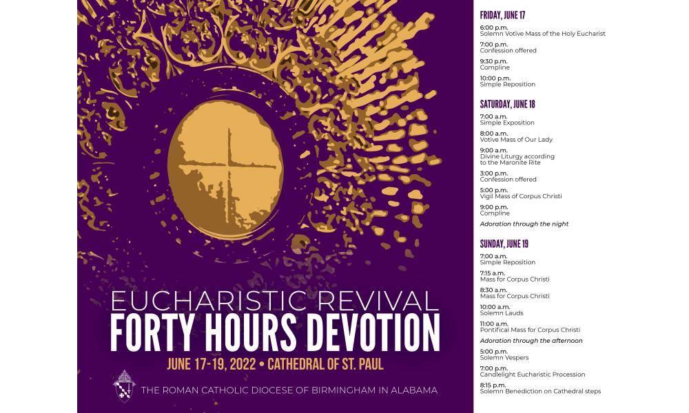 Countdown to the Forty Hours Devotion