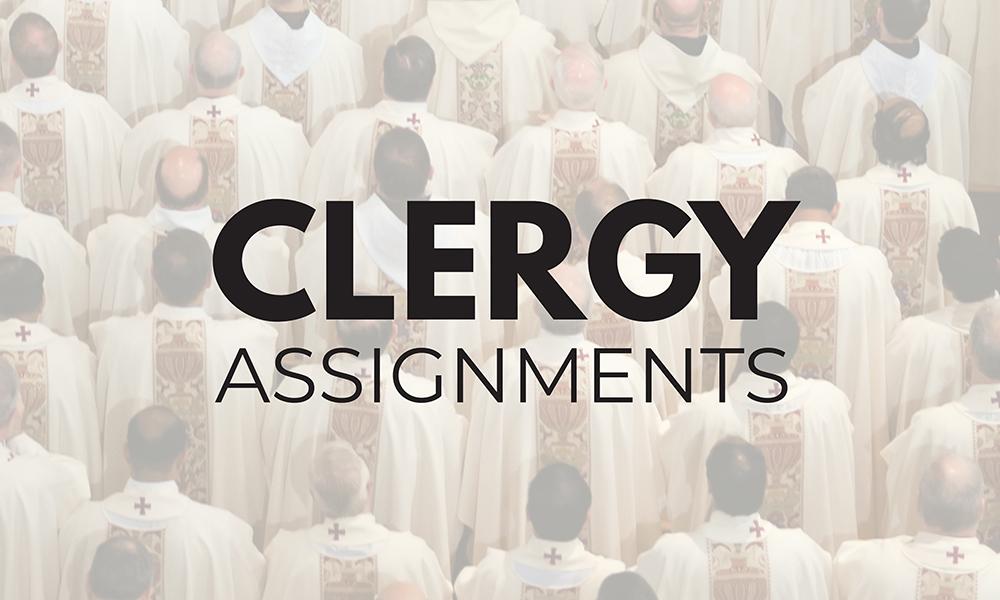 Bishop Raica Appoints Clergy to New Assignments
